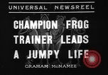 Image of pet frogs San Jose California USA, 1936, second 9 stock footage video 65675071673