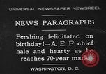 Image of John Joseph Pershing Washington DC USA, 1930, second 1 stock footage video 65675071703