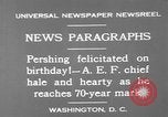 Image of John Joseph Pershing Washington DC USA, 1930, second 6 stock footage video 65675071703