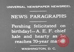 Image of John Joseph Pershing Washington DC USA, 1930, second 7 stock footage video 65675071703