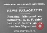 Image of John Joseph Pershing Washington DC USA, 1930, second 9 stock footage video 65675071703