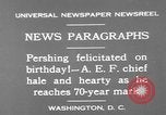 Image of John Joseph Pershing Washington DC USA, 1930, second 10 stock footage video 65675071703
