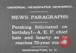 Image of John Joseph Pershing Washington DC USA, 1930, second 14 stock footage video 65675071703