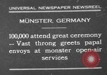 Image of Christian ceremony Munster Germany, 1930, second 1 stock footage video 65675071704
