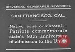 Image of anniversary of admission to Union San Francisco California USA, 1930, second 4 stock footage video 65675071706