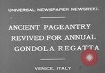 Image of annual gondola regatta Venice Italy, 1930, second 7 stock footage video 65675071708