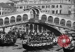 Image of annual gondola regatta Venice Italy, 1930, second 50 stock footage video 65675071708