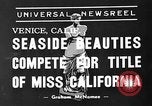 Image concours de beauté Venice Beach Los Angeles California USA, 1939, de la seconde 3 séquences d'archives historiques vidéo 65675071714