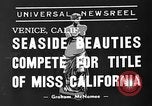 Image concours de beauté Venice Beach Los Angeles California USA, 1939, de la seconde 6 séquences d'archives historiques vidéo 65675071714