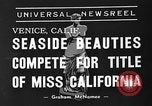 Image concours de beauté Venice Beach Los Angeles California USA, 1939, de la seconde 7 séquences d'archives historiques vidéo 65675071714