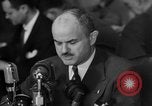 Image of Bennett E. Myers testifying before Senate Subcommittee Washington DC USA, 1947, second 10 stock footage video 65675071721