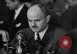 Image of Bennett E. Myers testifying before Senate Subcommittee Washington DC USA, 1947, second 12 stock footage video 65675071721