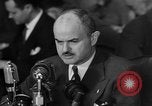 Image of Bennett E. Myers testifying before Senate Subcommittee Washington DC USA, 1947, second 13 stock footage video 65675071721