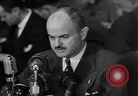 Image of Bennett E. Myers testifying before Senate Subcommittee Washington DC USA, 1947, second 14 stock footage video 65675071721