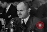 Image of Bennett E. Myers testifying before Senate Subcommittee Washington DC USA, 1947, second 17 stock footage video 65675071721