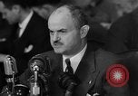 Image of Bennett E. Myers testifying before Senate Subcommittee Washington DC USA, 1947, second 18 stock footage video 65675071721
