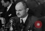 Image of Bennett E. Myers testifying before Senate Subcommittee Washington DC USA, 1947, second 19 stock footage video 65675071721