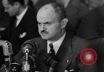 Image of Bennett E. Myers testifying before Senate Subcommittee Washington DC USA, 1947, second 21 stock footage video 65675071721