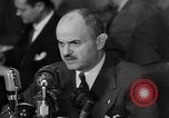 Image of Bennett E. Myers testifying before Senate Subcommittee Washington DC USA, 1947, second 23 stock footage video 65675071721