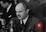 Image of Bennett E. Myers testifying before Senate Subcommittee Washington DC USA, 1947, second 24 stock footage video 65675071721
