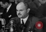 Image of Bennett E. Myers testifying before Senate Subcommittee Washington DC USA, 1947, second 25 stock footage video 65675071721