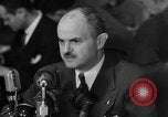 Image of Bennett E. Myers testifying before Senate Subcommittee Washington DC USA, 1947, second 26 stock footage video 65675071721