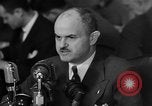 Image of Bennett E. Myers testifying before Senate Subcommittee Washington DC USA, 1947, second 27 stock footage video 65675071721