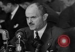 Image of Bennett E. Myers testifying before Senate Subcommittee Washington DC USA, 1947, second 28 stock footage video 65675071721