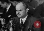 Image of Bennett E. Myers testifying before Senate Subcommittee Washington DC USA, 1947, second 29 stock footage video 65675071721