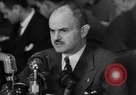 Image of Bennett E. Myers testifying before Senate Subcommittee Washington DC USA, 1947, second 30 stock footage video 65675071721