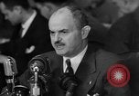 Image of Bennett E. Myers testifying before Senate Subcommittee Washington DC USA, 1947, second 31 stock footage video 65675071721