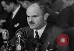 Image of Bennett E. Myers testifying before Senate Subcommittee Washington DC USA, 1947, second 32 stock footage video 65675071721