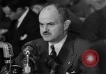 Image of Bennett E. Myers testifying before Senate Subcommittee Washington DC USA, 1947, second 34 stock footage video 65675071721