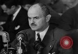 Image of Bennett E. Myers testifying before Senate Subcommittee Washington DC USA, 1947, second 36 stock footage video 65675071721