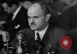 Image of Bennett E. Myers testifying before Senate Subcommittee Washington DC USA, 1947, second 37 stock footage video 65675071721