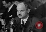 Image of Bennett E. Myers testifying before Senate Subcommittee Washington DC USA, 1947, second 38 stock footage video 65675071721