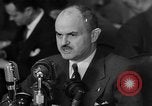 Image of Bennett E. Myers testifying before Senate Subcommittee Washington DC USA, 1947, second 39 stock footage video 65675071721