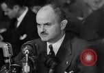 Image of Bennett E. Myers testifying before Senate Subcommittee Washington DC USA, 1947, second 42 stock footage video 65675071721