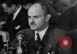 Image of Bennett E. Myers testifying before Senate Subcommittee Washington DC USA, 1947, second 50 stock footage video 65675071721