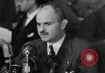 Image of Bennett E. Myers testifying before Senate Subcommittee Washington DC USA, 1947, second 52 stock footage video 65675071721