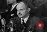 Image of Bennett E. Myers testifying before Senate Subcommittee Washington DC USA, 1947, second 53 stock footage video 65675071721