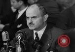 Image of Bennett E. Myers testifying before Senate Subcommittee Washington DC USA, 1947, second 54 stock footage video 65675071721