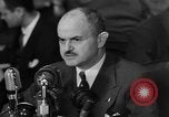 Image of Bennett E. Myers testifying before Senate Subcommittee Washington DC USA, 1947, second 55 stock footage video 65675071721
