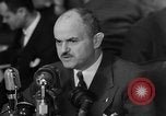Image of Bennett E. Myers testifying before Senate Subcommittee Washington DC USA, 1947, second 58 stock footage video 65675071721