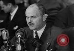 Image of Bennett E. Myers testifying before Senate Subcommittee Washington DC USA, 1947, second 59 stock footage video 65675071721
