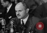 Image of Bennett E. Myers testifying before Senate Subcommittee Washington DC USA, 1947, second 60 stock footage video 65675071721