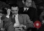 Image of Senate War Investigating Subcommittee hearings with Howard Hughes Washington DC USA, 1947, second 1 stock footage video 65675071722