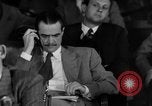 Image of Senate War Investigating Subcommittee hearings with Howard Hughes Washington DC USA, 1947, second 4 stock footage video 65675071722