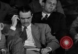 Image of Senate War Investigating Subcommittee hearings with Howard Hughes Washington DC USA, 1947, second 14 stock footage video 65675071722