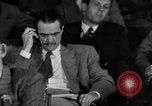 Image of Senate War Investigating Subcommittee hearings with Howard Hughes Washington DC USA, 1947, second 15 stock footage video 65675071722